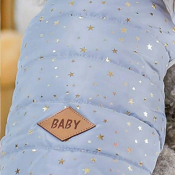 🎉HP🎉 Star Pattern Puffy Dog Jacket - Picture 6 of 7